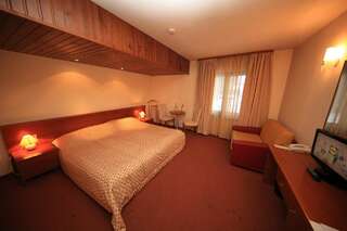 Отель Hotel Pirin Банско Двухместный номер с 1 кроватью или 2 отдельными кроватями (для 2 взрослых и 1 ребенка) - Полупансион и доступ в спа-центр-6